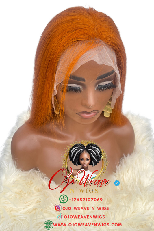 Ginger Color Human Hair Wig