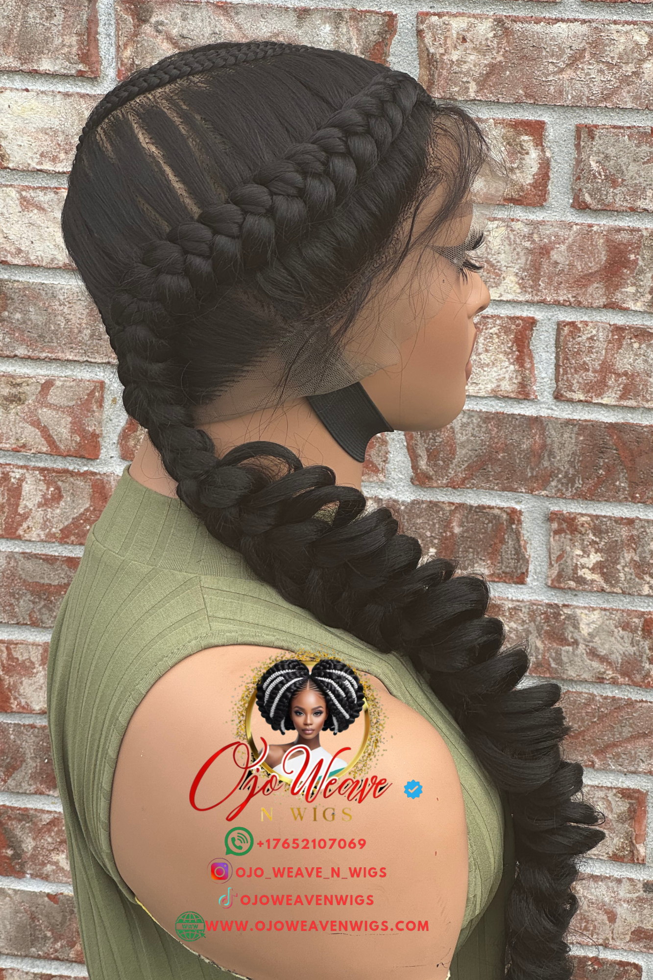 Butterfly Beauty Braided Wigs Made to Order