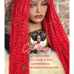 Lady B Unit with Color Red Closure Wig Made to Order