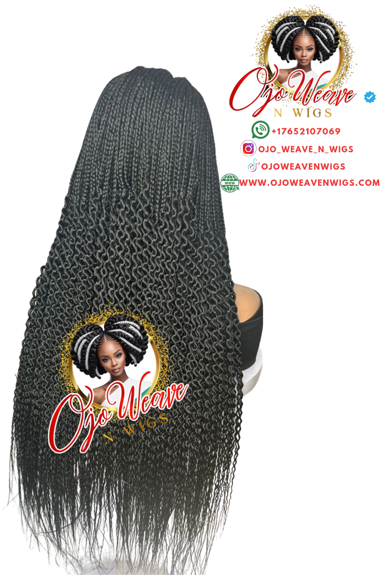 Lola Unit with Color Black Closure Wig Ready to Ship