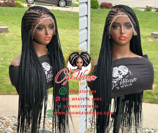 Jenifer Unit Frontal Wig Tribal Braid Ready to Ship