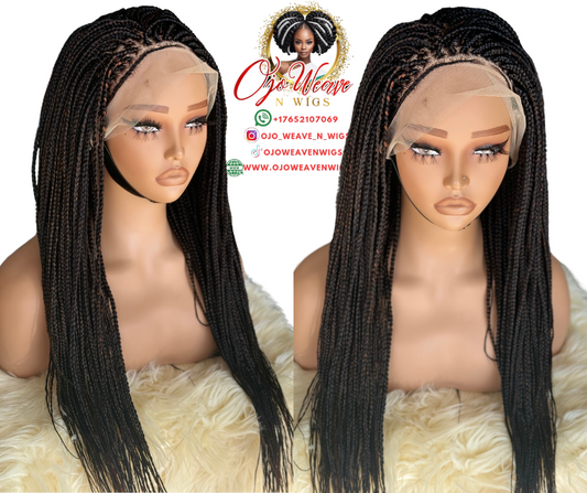 Queen Unit Full Lace Box Braid  Wig 18/20 Inch Ready to Ship