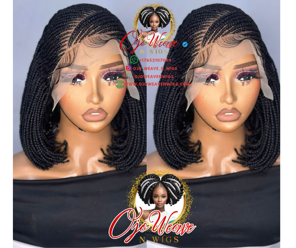 Rose Unit 13x6 Braided Wig Made to Order