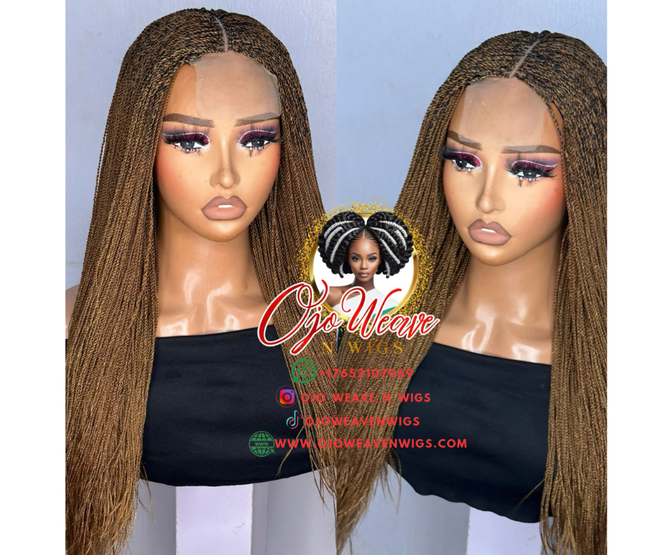 Cooky Unit Glueless Micro Twist Braided Wig Made to Order