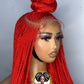 Ewa Ket Color Red Frontal Wig Pre Order