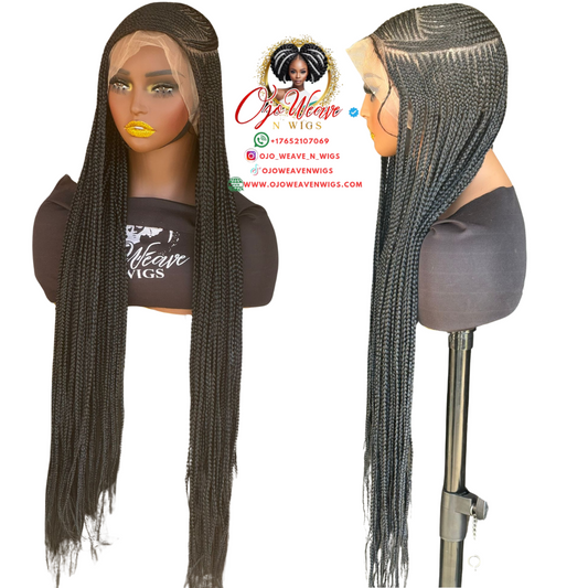 Zatani Unit Full Lace Wig Color Black 28/30 inch Ready to Ship