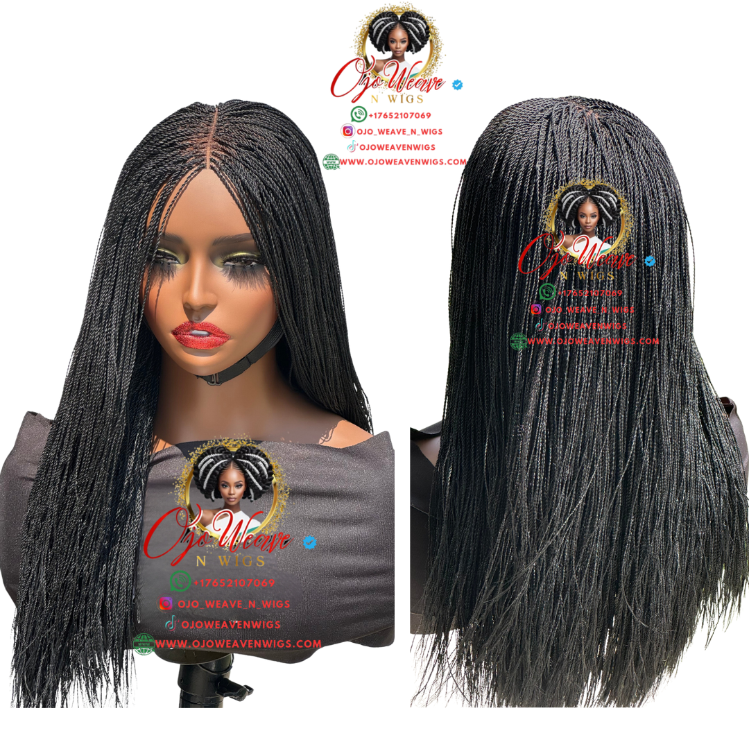 Baby Esther 16/18 inch Closure Glueless Wig Color 1B Ready to Ship